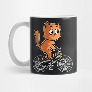 Cat Bicycle Cyclist Cycling graphic Mug